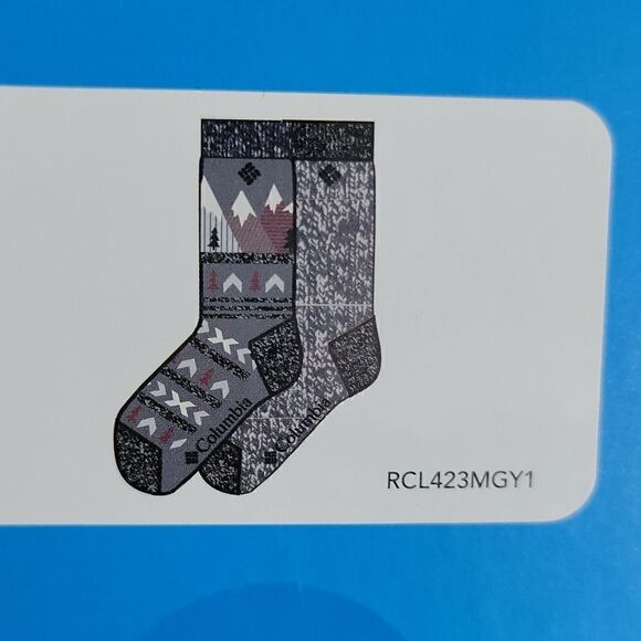 COLUMBIA MEN'S WINTER THEME SOCKS, NEW IN BOX! - Picture 5 of 5